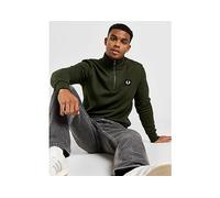 Fred Perry Badge 1/2 Zip Sweatshirt - Green - Mens S