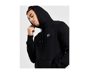 Fred Perry Badge Overhead Hoodie - Black - Mens M