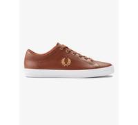 Fred Perry Baseline Mens Leather Trainers - Brown - Size UK 6