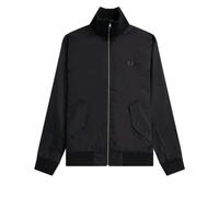 Fred Perry Black Knitted Rib Tennis Bomber Jacket - L