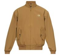 Fred Perry Bonded Zip Through Brown Jacket - S