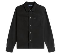 Fred Perry Brushed Twill Overshirt - Black - Large