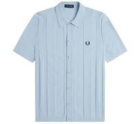 Fred Perry Button Through Shirt - Light Smoke