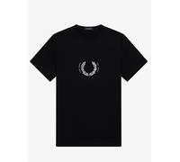 Fred Perry Circle Branding T-Shirt - M4583 - Black - Size Medium - BNWT -£50 RRP