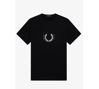 Fred Perry Circle Branding T-Shirt - M4583 - Black - Size Small - BNWT - £50 RRP