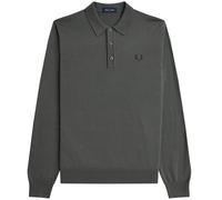Fred Perry Classic Knitted Shirt - Field Green - K4535-148 LS KNITTED
