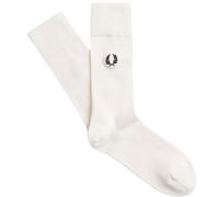 Fred Perry Classic Laurel Wreath Sock - White - C7135-L59 CLASSIC SOCK