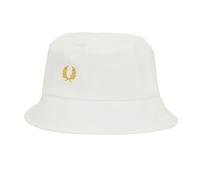 Fred Perry Classic Piqué Bucket Hat, Snow White/Honey Comb (UK, Alpha, M, White/Honey Comb)