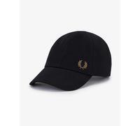 Fred Perry Classic Piqué Cap - Black/Shaded Stone S77 - Black/Shaded Stone S77 - One Size