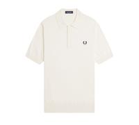 Cotton Knitted Polo Shirt Ecru, XXL