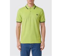FRED PERRY Cotton Polo Shirt with Contrast Tipping and Embroidered Logo - Size: M - male