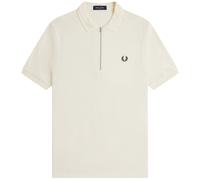 Fred Perry Crepe Pique Polo Shirt - Ecru L L