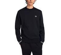 Fred Perry Crew Neck Sweatshirt Colour: Core 184 Black, Size: XL XL