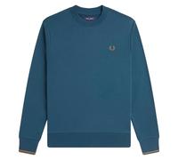 Fred Perry Crew Neck Sweatshirt - Dark Petrol/Shaded Stone - XX-Large