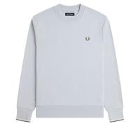 Fred Perry Crew Neck Sweatshirt Dusky Blue/Ecru/Laurel Wreath Green - M