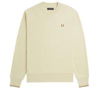 Fred Perry Crew Neck Sweatshirt - Oatmeal/Whisky Brown - X-Large