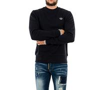 Fred Perry Mens Crew Neck Sweatshirt in Navy Cotton - Size Large