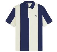 Fred Perry Cut and Sew Panel Polo Shirt - French Navy M M