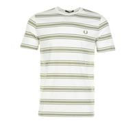 Fred Perry Fine Stripe T Shirt Light Ecru, XXL