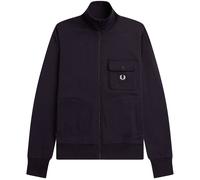 Fred Perry Funnel Neck Track Jacket - Black - J6807-102 FN NCK TRACK C