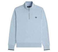 Fred Perry Half Zip Sweatshirt - Sky Blue Light Smoke - X-Large