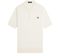 Fred Perry Knitted Cotton Shirt - Ecru XXL XXL
