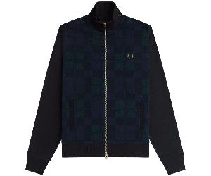 Fred Perry Knitted Front Track Jacket - Black XL XL