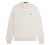 Fred Perry Classic Knitted Shirt - Porridge - K4535-X23 LS KNITTED Col