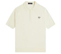 Cotton Knitted Polo Shirt Ecru, XXL