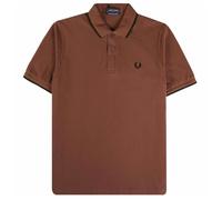 Fred Perry Lime Green Twin Tipped Collar Maroon Polo Shirt - L