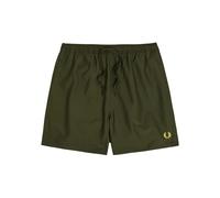Fred Perry Logo-embroidered Shell Swim Shorts - Dark Green - M