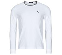Fred Perry Long Sleeve T-shirt LS TWIN TIPPED T-SHIRT in White EU L