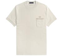 Fred Perry Loopback Jersey Pocket T-Shirt - Ecru - M4650-560 POCKET T-