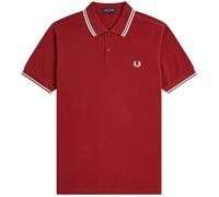 Fred Perry M3600 Twin Tipped Polo Shirt - Burnt Red
