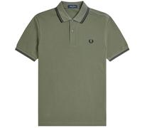 Fred Perry M3600 Twin Tipped Polo Shirt - Green - S - Menswear S