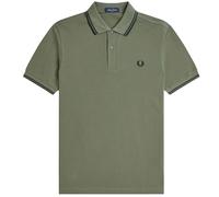 Fred Perry M3600 Twin Tipped Polo Shirt - Green - M - Menswear M