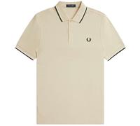 Fred Perry M3600 Twin Tipped Polo Shirt - Oatmeal - M3600-U87 TWIN TIP