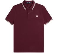 Fred Perry M3600 Twin Tipped Polo Shirt - Oxblood - M3600-597 TWIN TIP