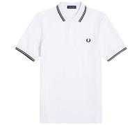 Fred Perry M3600 Twin Tipped Polo Shirt - White - M3600-200 TWIN TIP P