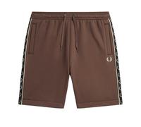 Fred Perry Maroon Taped Brick Brown Sweat Shorts - S