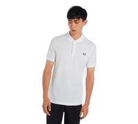 FRED PERRY Men M6000-100 Polo, Multi (White/Navy), Size M