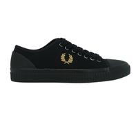 Fred Perry Mens B4365 157 Hughes Low Canvas Black Trainers - Size UK 8