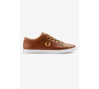 Fred Perry Mens Baseline Leather Trainers - Tan - Size UK 8