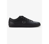 Fred Perry Mens Baseline Trainers in Black Leather - Size UK 9