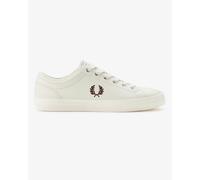 Fred Perry Mens Baseline Trainers in Ivory Leather - Size UK 11