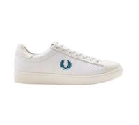 Fred Perry Mens Blue Laurel Wreath Logo White Sneaker Leather - Size UK 6