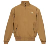 Fred Perry Mens Bonded Zip Through Brown Jacket Polyamide - Size Small