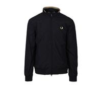 Fred Perry Mens Brentham Jacket Black Nylon - Size Medium