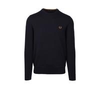 Men's Fred Perry Mens Classic Crewneck Jumper - Black - Size: 38/Regular