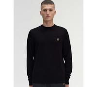 Fred Perry Mens Classic Crewneck Jumper - Black 198 - Black 198 - XL